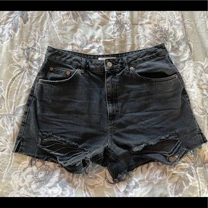 TOPSHOP Denim Shorts Size 10